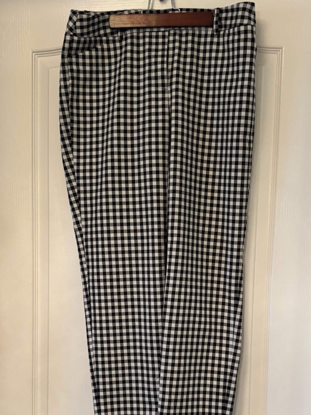 Talbot’s Women’s Size 10 Black & White Gingham Hampshire Ankle Pants